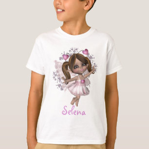 KRW Pink Heart Fairy Custom Name T-Shirt