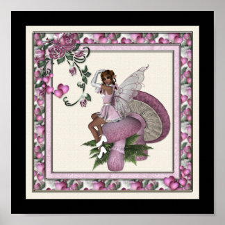 KRW Pink Heart Fairy Poster