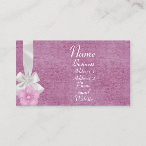 KRW Pink Ribbon and Polka Dots Business Card Templates