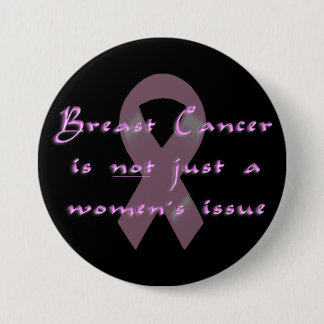 KRW Pink Ribbon Men Button