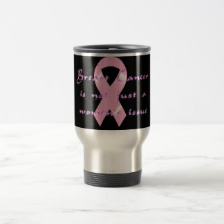 KRW Pink Ribbon - Not Just Women's Issue Travel Mug