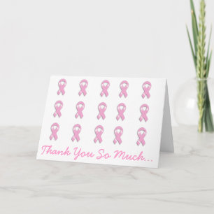 KRW Pink Ribbon - Thank You So Much Card