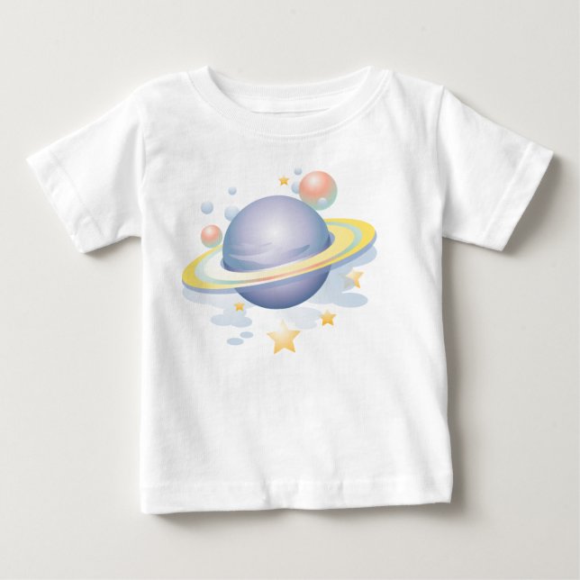 KRW Planets and Stars Baby T-Shirt (Front)