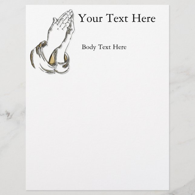 KRW Praying Hands Large Flyer Template (Front)