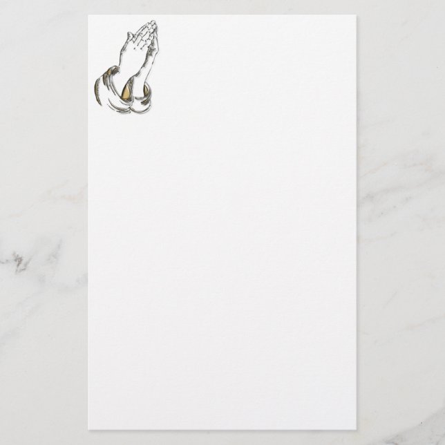 KRW Praying Hands Stationery (Front)