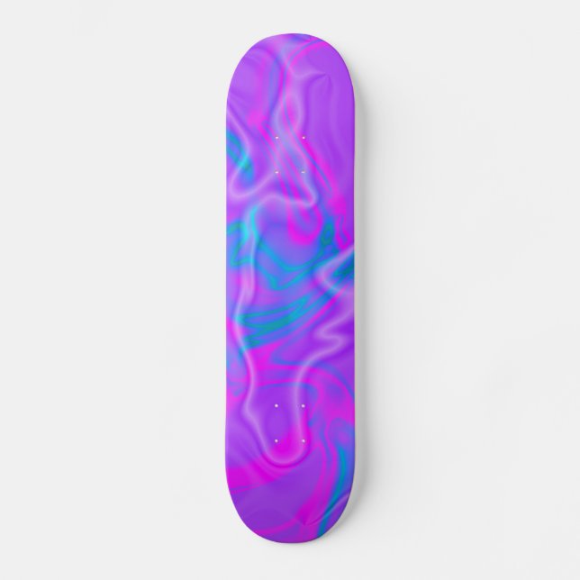 KRW Purple Electric Funk Skateboard Deck (Front)