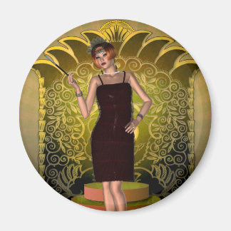 KRW Putting on the Ritz Deco Flapper II Magnet