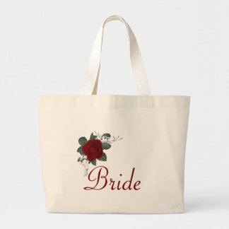 KRW Red Rose Bride Wedding Tote