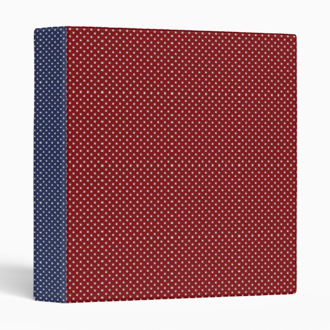 KRW Red, White and Blue American Stars Binder (Front/Spine)
