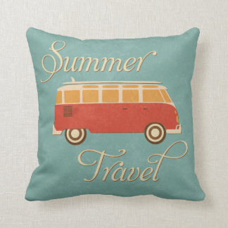 KRW Retro Camper Summer Travel Decor Pillow