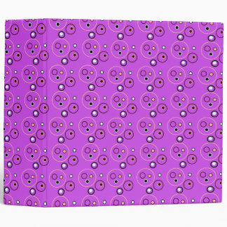KRW Retro Purple Circles Binder