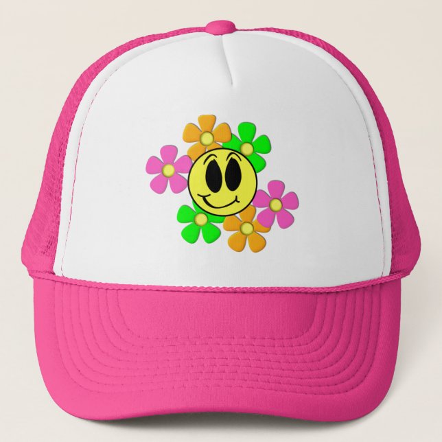 KRW Retro Smile Trucker Hat (Front)