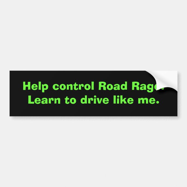 KRW Road Rage Bumper Sticker (Front)