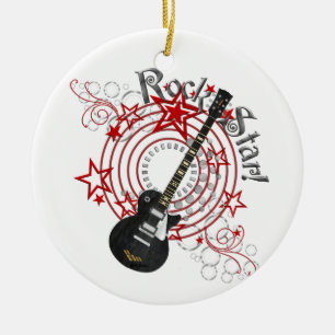 KRW Rock Star Guitar Grunge Ornament
