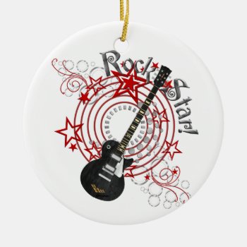 Krw Rock Star Guitar Grunge Ornament by KRWDesigns at Zazzle