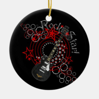 KRW Rock Star Guitar Grunge Ornament