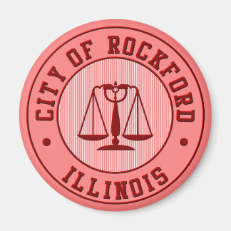 KRW Rockford Peach Baseball Team Magnet