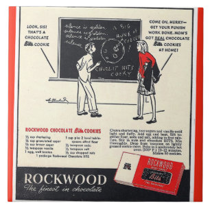 KRW Rockwood Chocolate Co Advertising Ceramic Tile
