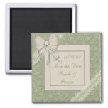 Krw Sage Green Custom Save The Date Wedding Magnet at Zazzle
