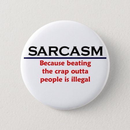 Krw Sarcasm Funny Joke Pinback Button