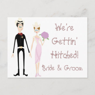 KRW Save the Date Western Wedding Card