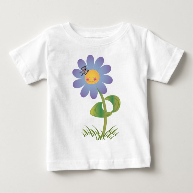 KRW Smiling Daisy Baby T-Shirt (Front)