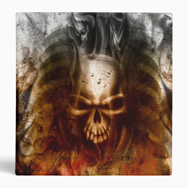 KRW Smoldering Skull Binder (Front)