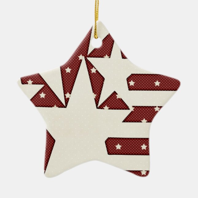 KRW Stars and Stripes Keepsake Ornament (Front)