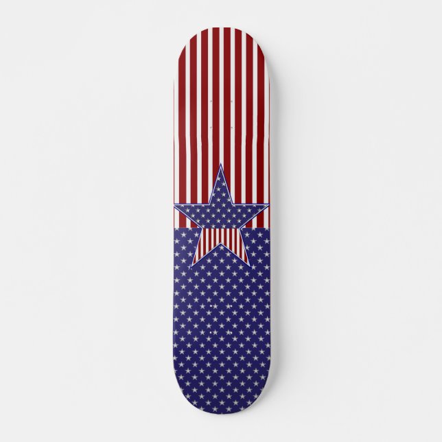 KRW Stars and Stripes Skateboard Deck (Front)