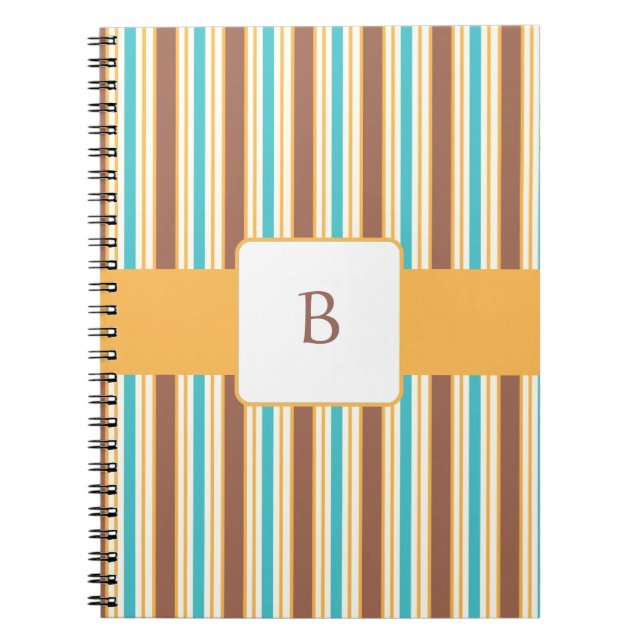 KRW Summer Breeze Custom Monogram Notebook (Front)
