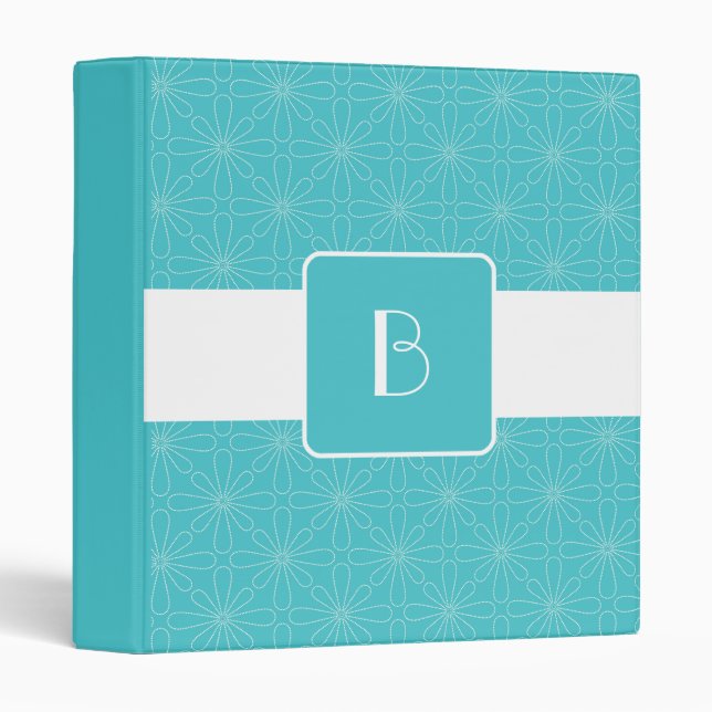 KRW Summer Breeze Floral Monogram Album Binder* Binder (Front/Spine)