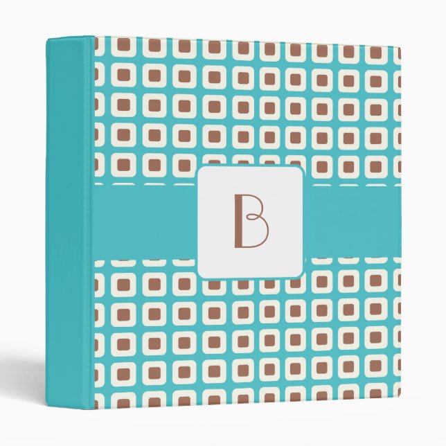 KRW Summer Breeze Squares Monogram Album Binder* Binder (Front/Spine)