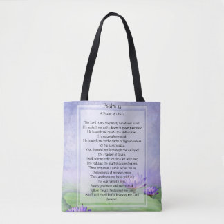KRW The Lord is My Shepard Psalm 23 All Over Tote