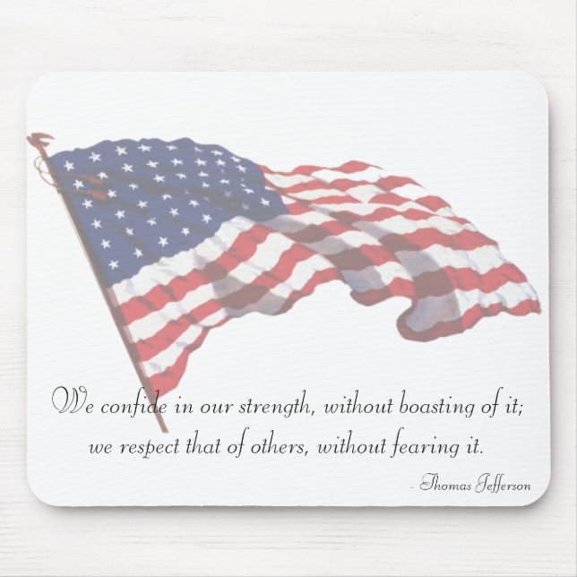 KRW Thomas Jefferson Quote Mousepad (Front)