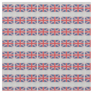 KRW Union Jack British Flag Print Fabric