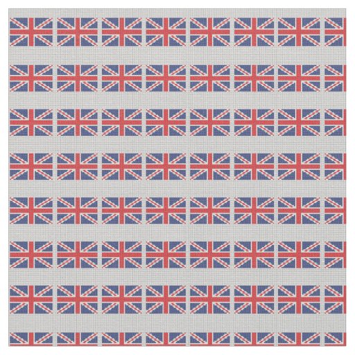 KRW Union Jack British Flag Print Fabric