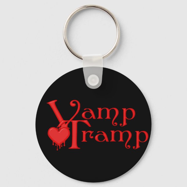 KRW Vamp Tramp Blood Dripping Heart Keychain (Front)