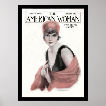 Krw Vintage American Woman Magazine 1919 Print by KRWOldWorld at Zazzle
