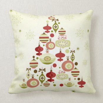 Krw Vintage Christmas Ornament Reversible Pillow by KRWHolidays at Zazzle
