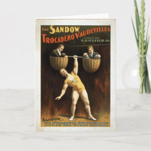 KRW Vintage Circus Poster Card