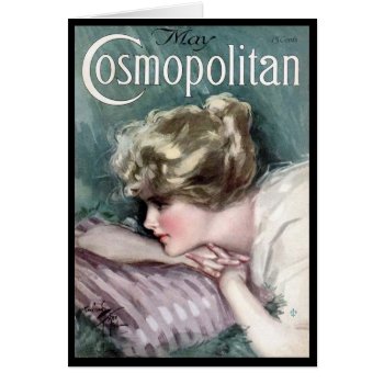 Krw Vintage Cosmopolitan 1915 Blank Card by KRWOldWorld at Zazzle