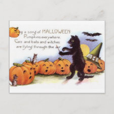 KRW Vintage Halloween Postcard