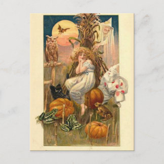 KRW Vintage Halloween Postcard