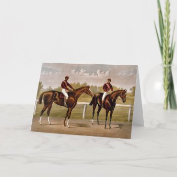 Krw Vintage Horse Racing Card - Customized by KRWOldWorld at Zazzle