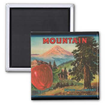 Krw Vintage Mountain Apple Crate Label Magnet by KRWOldWorld at Zazzle