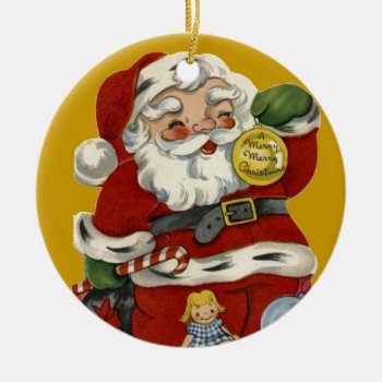 Krw Vintage Santa Claus Christmas Ornament by KRWHolidays at Zazzle