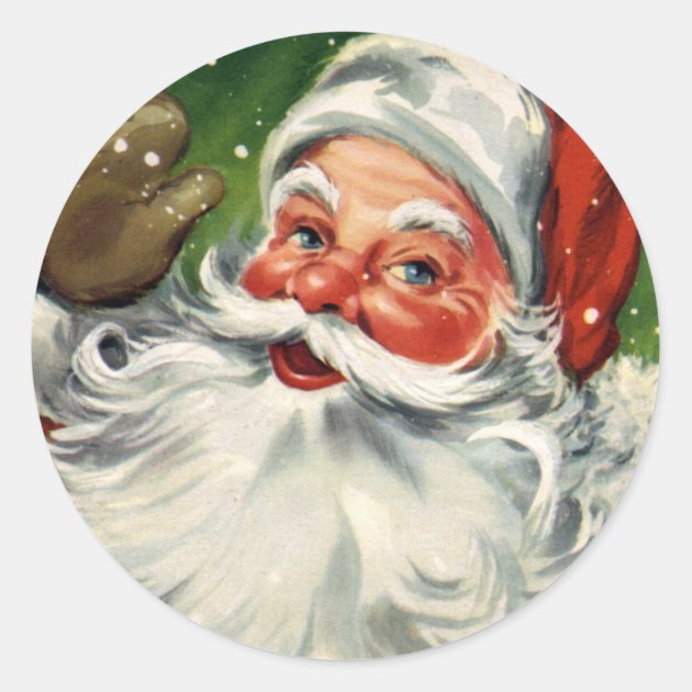 KRW Vintage Santa Claus Christmas Sticker