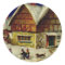 KRW Vintage Winter Scene Holiday Sticker