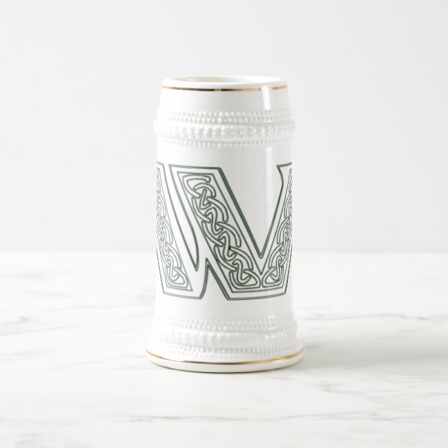 KRW - W - Celtic Monogrammed Stein (Center)