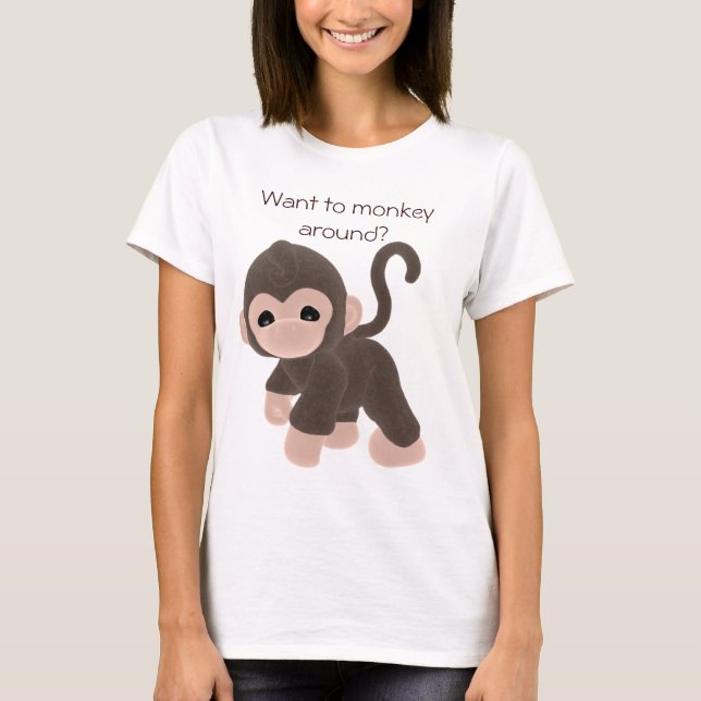 KRW Want to monkey around? T-Shirt (Front)